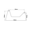 GT2I Steel Bottom Side Brackets Kit 3mm Black-2