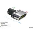 Universal Exhaust Tail Pipe Muffler Tip oval 110×45mm lenght 80mm mounting diameter 50mm-2