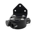 Mishimoto MMOC-RFH-M22BK Remote Oil Filter Head M22x1.5 Thread Black      -2