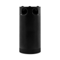 Mishimoto MMBCC-CBTWO-XLBK Baffled Catch Can 2-Port Universal XL Black      -2