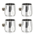 Mishimoto MMHXF-06-4-SL Aluminum -6AN Hex Finishers Silver        -1
