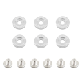 Mishimoto MMFW-SM-6SL Fender Washer Kit Small 6pcs Silver       -1