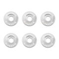 Mishimoto MMFW-SM-6SL Fender Washer Kit Small 6pcs Silver       -2