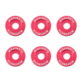Mishimoto MMFW-SM-6RD Fender Washer Kit Small 6pcs Red       -2