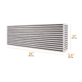 Mishimoto MMUIC-08 Universal Air-to-Air Race Intercooler Core 24.00