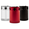 Mishimoto MMBCC-CBTHR-RD Universal Compact Baffled Oil Catch Can Kit 3-Port Red    -1