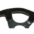 Sport Steering Wheel FMIC.Pro D-Shape suede 325mm offset 42mm yellow-4