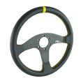 Sport Steering Wheel FMIC.Pro Classic leather 350mm offset 33mm yellow-3