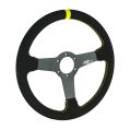 Sport Steering Wheel FMIC.Pro Track suede 350mm offset 33mm yellow-3