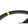 Sport Steering Wheel FMIC.Pro Track leather 350mm offset 33mm yellow-5