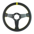Sport Steering Wheel FMIC.Pro Track leather 350mm offset 90mm yellow-6