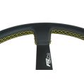 Sport Steering Wheel FMIC.Pro Track leather 350mm offset 90mm yellow-4