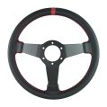 Sport Steering Wheel FMIC.Pro Track leather 350mm offset 90mm red-6