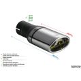 Universal Exhaust Tail Pipe Muffler Tip oval 95×65mm lenght 200mm mounting diameter 50mm-2