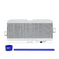 Mishimoto Subaru WRX STI Top Mount Intercooler Kit 2008+ Silver w/ Blue Hoses-1
