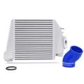 Mishimoto Subaru WRX Top Mount Intercooler Kit 2008-2014 Silver w/ Blue Hose-1