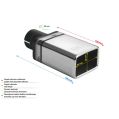 Universal Exhaust Tail Pipe Muffler Tip rectangular 82×54mm lenght 120mm mounting diameter 50mm-2
