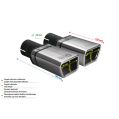 Universal Exhaust Tail Pipe Muffler Tip special 86×54mm lenght 120mm mounting diameter 50mm-2