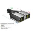 Universal Exhaust Tail Pipe Muffler Tip special 86×54mm lenght 200mm mounting diameter 55mm-2