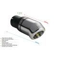 Universal Exhaust Tail Pipe Muffler Tip round 80mm lenght 120mm mounting diameter 50mm-2