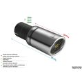 Universal Exhaust Tail Pipe Muffler Tip round 90mm lenght 190mm mounting diameter 60mm-2