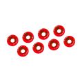 Ozdobne śrubki i podkładki JRspec Fender Washer czerwone-2