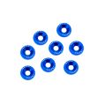 Ozdobne śrubki i podkładki JRspec Fender Washer niebieskie-4