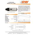 Pompa paliwa DW300C DeatschWerks 9-307-1017 (340lph), Ford Focus RS MK2 2.5 Turbo 5-Cyl-3