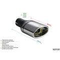 Universal Exhaust Tail Pipe Muffler Tip oval 120×80mm lenght 120mm mounting diameter 45mm-2