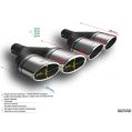 Universal Exhaust Tail Pipe Muffler Tip oval 95×65mm lenght 200/180mm mounting diameter 45mm-2