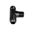 Trójnik męski/męski/męski AN6-1/8 NPT-AN6 Czarny-2