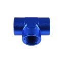 Trójnik żeński/żeński/żeński 1/2 NPT Niebieski-3