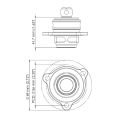 Blow off BOV Turbosmart TS-0203-1266 Kompact Shortie Plumb Back for Ford Fiesta ST 1.6L EcoBoost 2013+-1