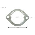 Uszczelka wydechu 76mm – 3” - 2 otwory nierdzewna-3