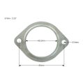 Uszczelka wydechu nierdzewna 57mm – 2,25” - 2 Otwory-3