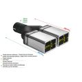 Universal Exhaust Tail Pipe Muffler Tip rectangular 82×54mm lenght 200mm mounting diameter 60mm-2