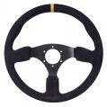GT2I Race Suede Steering Wheel Dished 0 (Flat)-1