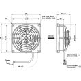 WENTYLATOR OSIOWY SPAL 12V VA69A-A101-87A SUMIT (115 MM)-2