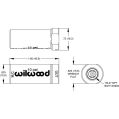 Wilwood 260-13707 czerwony aluminiowy zawór ciśnieniowy hamulca resztkowego 10 PSI-2