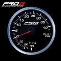 Wskaźnik Pro G Race Series RS, doładowania Boost 40 PSI WHITE 52mm-1