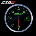 Wskaźnik Pro G Race Series RS, Woltomierz GREEN 52mm-1
