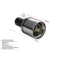 Universal Exhaust Tail Pipe Muffler Tip round 100mm lenght 120mm mounting diameter 55mm-2
