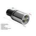 Universal Exhaust Tail Pipe Muffler Tip round 80mm lenght 200mm mounting diameter 55mm-2