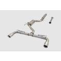 Exhaust system XForce with Varex muffler for Volkswagen GOLF 2021- GTI MK8 stainless steel-1